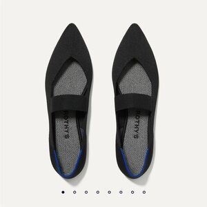Rothy’s black point toe Mary Janes